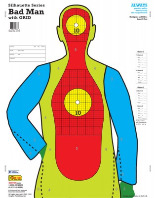 4 circle square 14060 gunfun shooting targets