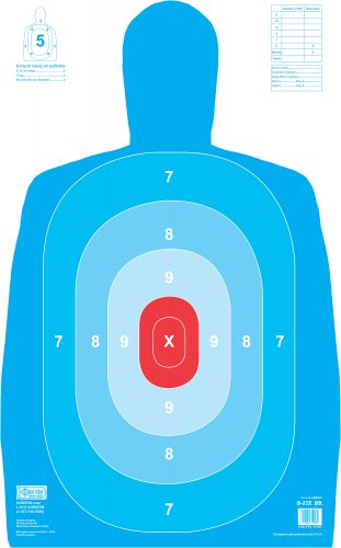 B27E Blue/Red/White (22180) | GunFun Targets Inc.