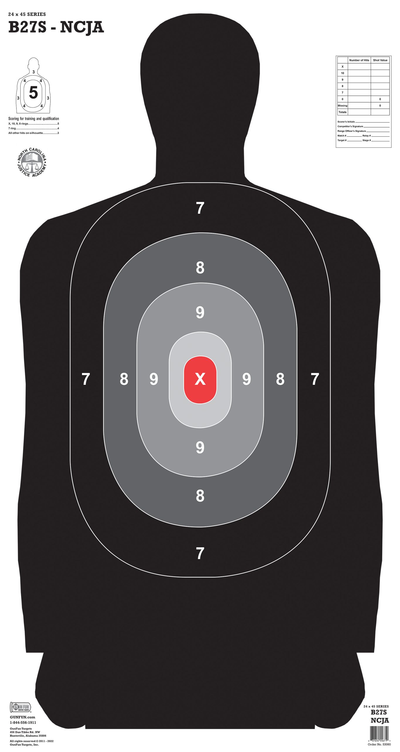 B27S – NCJA (53060) | GunFun Targets Inc.