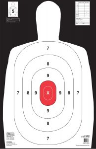 B27E White/Red/Black (22670) | GunFun Targets Inc.