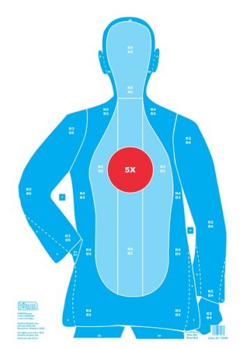 Mini-B21 Blue/Red (83090) | GunFun Targets Inc.