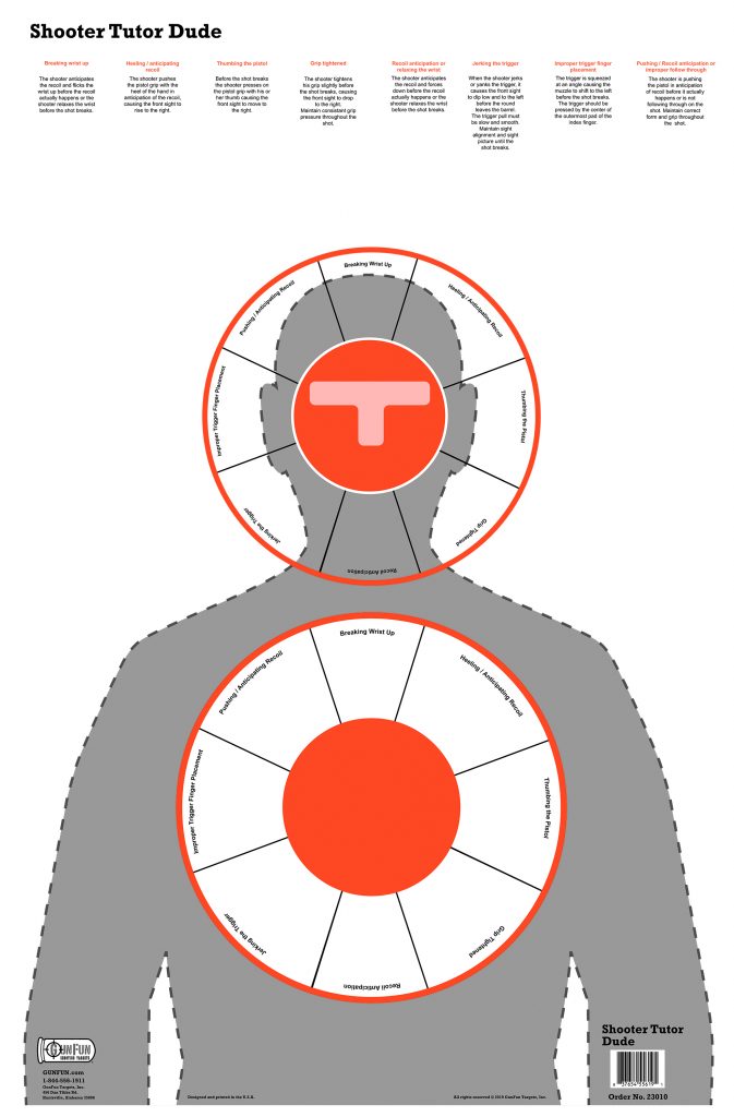Shooter Tutor Dude (23010) GunFun Targets Inc.