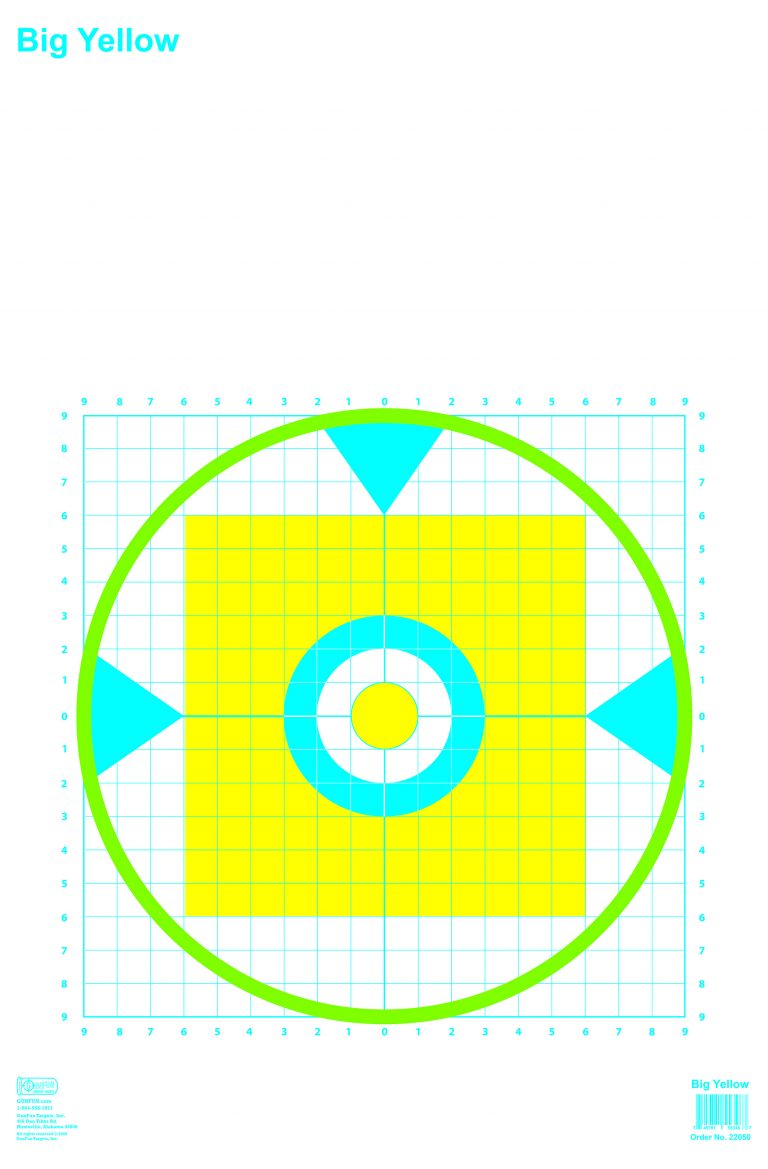 100 Yard Sighting Target (22990) | GunFun Shooting Targets