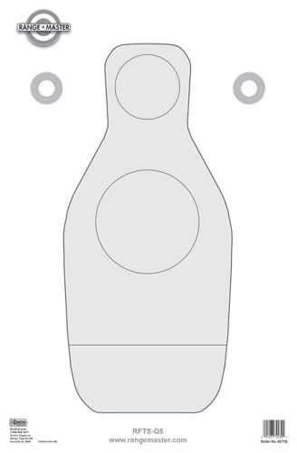 Shooting Rangemaster Rangemaster-RFTS-Q5 (140) | GunFun Shooting Targets, Inc.