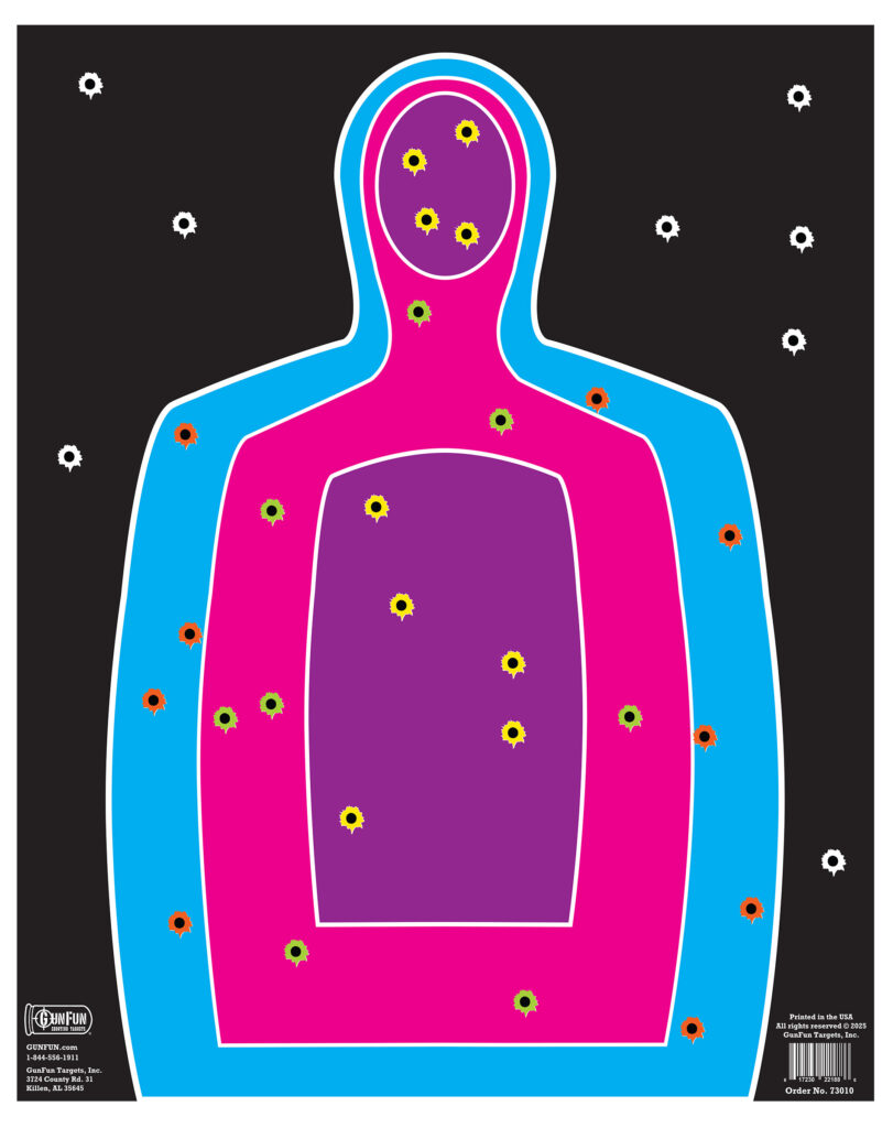 Splatter Silhouette (73010) | GunFun Shooting Targets, Inc.
