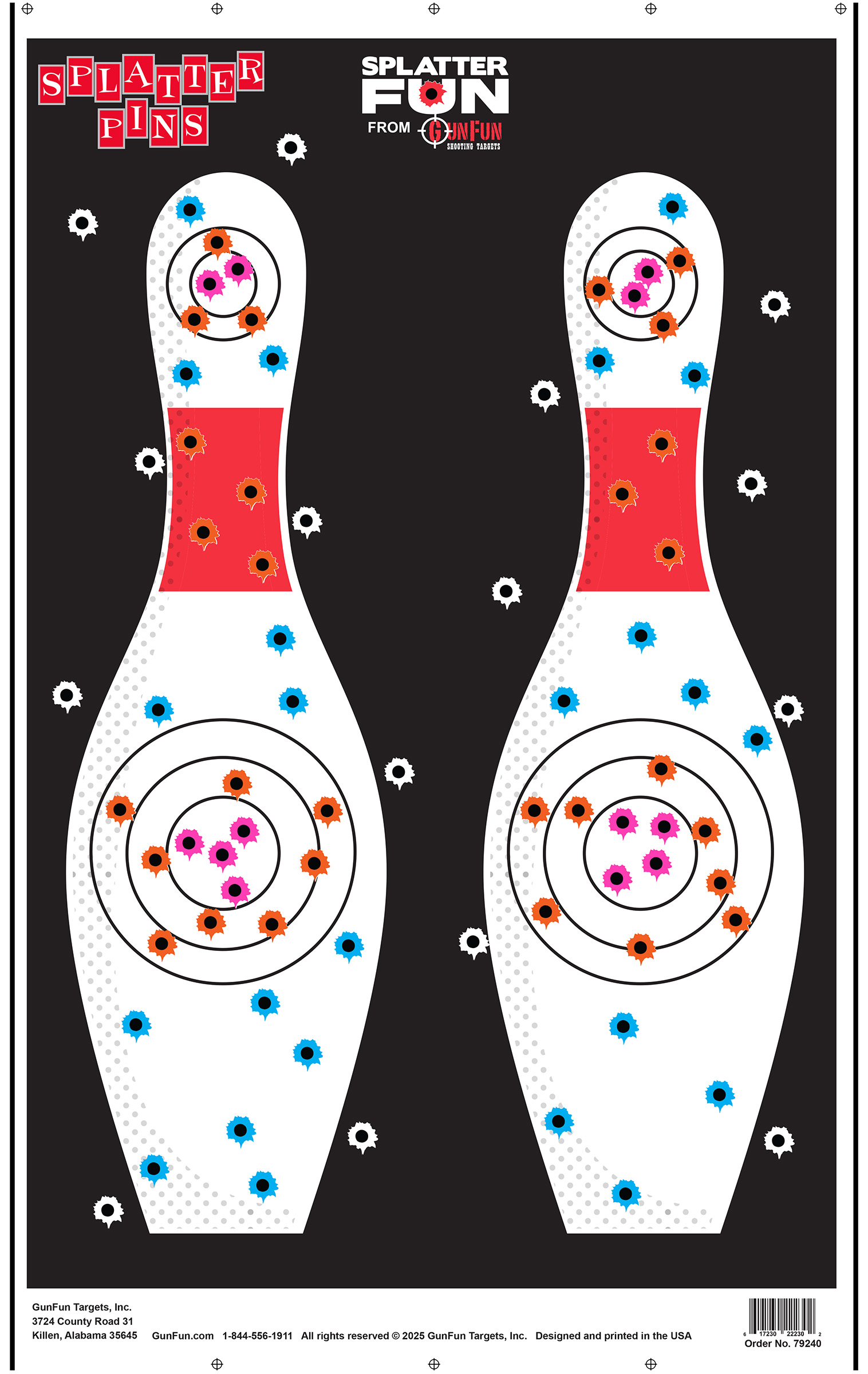 Splatter Bowling Pins (79240)