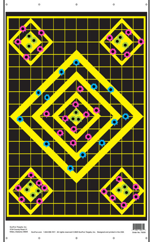 Splatter Diamonds (79250) | GunFun Shooting Targets, Inc.